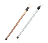GATHINESS 2pcs Barre à Linge Télescopique en Alliage D'aluminium, Fourchette à Linge Légère et Rétractable Forte Capacité de Charge, pour Placard et Hauteurs Difficiles