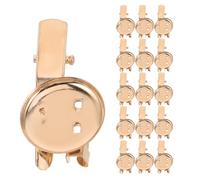GATHINESS 50 Pièces Plateau à Broche en Métal Rond avec Clips Canard 35mm pour DIY et Organisation Pratique Résistant la Déformation