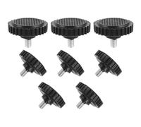 GATHINESS 8 Pieds de Nivellement M8 Pieds Antidérapants Noirs en Caoutchouc et Fer pour Balances Électroniques à Plateforme pour Balances de Pesée Commerciales, Usage Professionnel