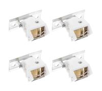 GATHINESS Bloque-Cordons Petite Poulie Compacte et Légère pour Stores Romains Lot de 4 en Bambou, Verrouillage pour Cordon de Rideau Accessoires pour Stores Décoratifs, Maintien Sécurisé