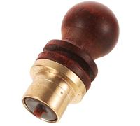 GATHINESS Bouchon de Bouteille de Vin Accessoire Décoratif et Polyvalent de Calebasse en Bois et Laiton Artisanat Fin pour Gourde à Vin et Autres Contenants