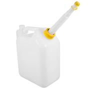 GATHINESS Bouteille Doseuse D'huile Blanche 4l en Abs avec Tuyau pour Mélange Précis D'huile et Essence pour Débroussailleuse et Tarière de Jardin