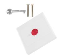 GATHINESS Bouton-poussoir avec Conception Multifonctionnelle en Abs D'arrêt D'urgence Blanc Facile à Utiliser, pour Prévention du Vol et Hôpitaux