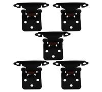 GATHINESS Charnière à Fermeture Automatique Semi Cachée en Acier Noir pour Portes de Camping-armoires, Design Épais 1 Set Stabilité Accrue et Esthétique Améliorée