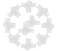 GATHINESS Connecteur de Tringle de Placard Plastique Blanc Usage Polyvalent et Stabilité Forte 50pcs Compatible Tringles 16mm pour Petits Espaces