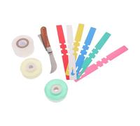GATHINESS Couteau à Greffer de Jardin, Outil de Greffage pour Arbres Fruitiers, Acier Inoxydable, Lame Courbe et Droite 2-5/8 Pouces, avec Ruban et Étiquette pour Plantes et Fleurs