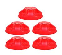GATHINESS Couvercle de Protection Installation Facile 5 Pièces Housse Anti-poussière en Plastique Rouge, Protection Multicouche pour Détecteur de Fumée