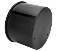 GATHINESS Distributeur Noir de Cou en Rond Bandes Plastique de Salon | 5, 6 X 4, 1 Pouces, Structure à Ressort, Couvercle Rigide, Recharge Simple