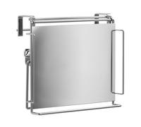 GATHINESS Étagère Pliable en Acier Inoxydable Argenté pour Porte-Bouteilles D'épices Cuisine Forte Capacité de Charge, Rangement Mural la Cuisine et Salle de Bains