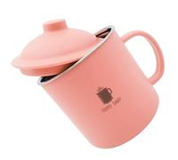 GATHINESS Gobelet à Bière en Acier Inoxydable 300ml Rose, Prise Confortable | Nettoyage Facile, Surface Lisse, Usage Bureau et Salle de Pause, pour Soupe ou Cocktail
