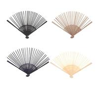 GATHINESS Kit 4pcs Côtes de Ventilateur Pliant en Bambou pour DIY, Cadre Vintage Élégant, Accessoires pour Artisanat Traditionnel et Activités de Groupe