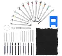 GATHINESS Kit de Tournevis de Précision pour Réparation de Montres en Acier 45 Solide Boîte de Rangement, Tailles Variées pour Montres et Lunettes