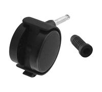 GATHINESS Lot de 2 Roulettes Pivotantes Universelles Noires en Abs avec Frein, Charge Maximale 100 Lbs, Adaptées pour Lit Garçon et Filles et Chaise de Bureau