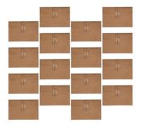GATHINESS Lot de 20 Enveloppes de Classement Format Lettre en Papier Kraft Marron avec Fermeture à Ficelle, Rentrée Scolaire Rangement de Documents