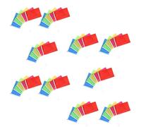 GATHINESS Lot de 75 Mini Drapeaux à Main en Polyester Multicolores, Légers et Créatifs pour Fêtes, Événements et Parades Bâtonnet Facile à Tenir