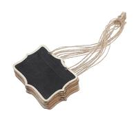 GATHINESS Mini Panneaux à Craie en Bois Double Face et Touche Décorative Minimaliste avec Cordelette Lot de 10 Facile à Suspendre pour Décoration Mariage Fêtes