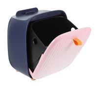 GATHINESS Mini Poubelle de Bureau avec Couvercle Plastique Rose | Design Simple et Élégant, Gain de Place, Nettoyage Facile, Piège les Odeurs, Usage Intérieur