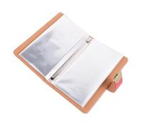 GATHINESS Organisateur D'épargne Portable en Pu avec 100 Enveloppes Rouges et Verrouillage Sécurisé, Carnet de Rangement Multiple pour Défi de Sauvegarde en Déplacement