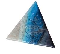 GATHINESS Ornement en Cristal Œil Protecteur Bleu Triangulaire Délicat pour Décoration Murale Chambre et Accessoire Photo Prop en Pierre de Cristal