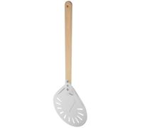 GATHINESS Pelle à Pizza Manche en Bois Confortable et Légère Perforée en Alliage D'aluminium 20 Cm pour Cuisson et Pique- en Extérieur