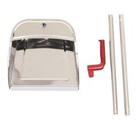 GATHINESS Pelle à Poussière Inoxidable avec Manche Long Ergonomique Pelle de Nettoyage Pratique sans Pencher à Poussière Multifonction pour Bureau et Maison Ramasse-déchets Robuste