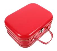 GATHINESS Petite Valise en Fer-blanc Rouge avec Poignée, Boîte Présent 1 PC