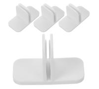 GATHINESS Pince de séparation de tiroir Domestique en Plastique Blanc 4 pièces, Clips universels pour Supports de séparateurs, Usage dans tiroirs de vanité et Bureaux