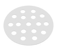 GATHINESS Plaque Chauffante Ronde pour Barbecue en Fer, 145mm, Argenté | Grille à Charbon de Remplacement, Ventilation Améliorée, Séparateur de Bac, Camping et Pique-niques