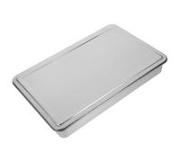 GATHINESS Plaque Inox Rectangulaire avec Couvercle pour Brownies et Gâteaux Moule à Pâtisserie Acier Inoxydable Cuisson Uniforme pour Casseroles et Légumes pour Four et Pique-