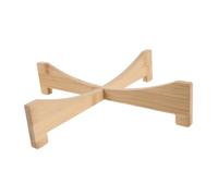 GATHINESS Plateau pour Plantes en Pot, Soucoupe à Quatre Pieds en Bois Beige, Détachable, Support Stable, Drainage sans Eau, Usage Intérieur et Extérieur, pour Plantes et Radis Verts