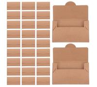 GATHINESS Pochettes pour Cartes Magnétiques Protège-cartes 50pcs en Papier Kraft Kaki Polyvalent pour Cartes de Voyage et D'hôtel pour Resorts et Restaurants