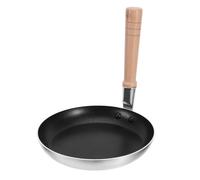GATHINESS Poêle Japonaise Oyakodon en Alliage D'aluminium avec Manche Vertical en Bois, Cuisson Uniforme pour Pancakes et Tamagoyaki Cuisine