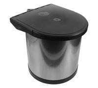 GATHINESS Poubelle Cuisine Noire 8l avec Couvercle et Bac Amovible en Plastique, Design Moderne sous Évier, Facile à Nettoyer Contact