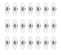 GATHINESS Poulies en Nylon et Métal Roulettes Simples pour Fenêtres et Meubles 20pcs Renforçant la Capacité de Charge et Facilitant le Glissement, Accessoire pour Moustiquaire à Enrouleur