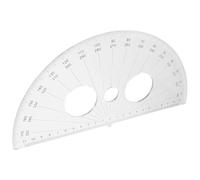 GATHINESS Rapporteur Mesure D'angle 0 à 180 Degrés Demi-cercle pour Étudiants en Plastique Outil Sûr et Robuste pour Cours de Mathématiques et Bureau