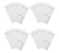 GATHINESS Recharges pour Planificateur de Suivi Budgétaire Bleu, Papier Double Face, 20 Feuilles A6 Flexibles pour Calendrier Mensuel et Suivi des Repas