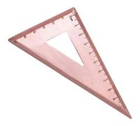 GATHINESS Règle Triangulaire Outil de Dessin Artisanal Vintage Stable et Précise en Cuivre Équerre Métallique pour Étudiants et Professionnels pour Bureau et Travaux