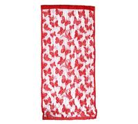 GATHINESS Rideau de Porte Motifs Rouge en Fil de Polyester 100x190 Cm Panneau Décoratif Élégant Tout en Laissant la pour Cloisonner Une Pièce