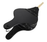GATHINESS Soufflet de Cheminée en Bois et Métal, Souffleur Manuel pour Poêle à Bois, Améliore la Combustion Circulation D'air, Accessoire pour Barbecue et Foyer Extérieur