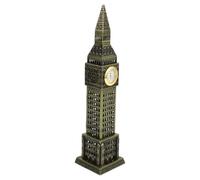 GATHINESS Statue Commémorative de Londres en Alliage Café, Décoration Vintage Résistante Décoloration pour Événements et Banquets, Modèle Miniature de Tour Horloge Classique