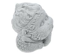 GATHINESS Statuette Bouddha Singe Chinoise pour Aquarium, Décoration Rétro | Grès Bleu, Ne Se Déforme Pas, Ne Se Décolore Pas, Abri pour Poissons