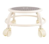 GATHINESS Tabouret à Roulette Petit pour Pédicure et Salon de Manucure Rond Plastique, Facile à Déplacer Design Simple et Classique pour Garçon et Filles