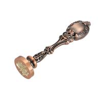 GATHINESS Tampon de Cire Rétro avec Poignée en Métal, Décoration Élégante pour Invitations et Loisirs Créatifs Maison, Motif Unique et Style Vintage