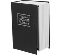 GATHINESS Tirelire de Livre Noir en Abs et Acier Inoxydable avec Serrure Coffre-Fort Stable et Lisse pour Noël et Fêtes Nouvel an pour Famille et Amis