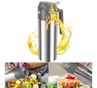 Gatphy 500 ML Spray Huile Cuisine Distributeur 2 en 1 Forte Pression Vaporisateur Huile Cuisine Acier Inoxydable Pulverisateur Huile Air Fryer pour Cuisine Salade Barbecue Dessert