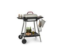 Gatsby Grill électrique 2000W - Table d'appoint - 4 pieds acier inox -Nettoyage facile - Beige & noir