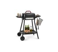 Gatsby Grill électrique 2000W - Table d'appoint - 4 pieds acier inox -Nettoyage facile - Noir