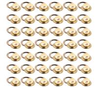 Gatuida 100 Ensembles Œillets Métalliques Or avec Rondelles 6mm pour Toile et Paquet en Toile, Métal Robuste pour Bricolage et Renforcement D'équipement Extérieur