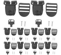 Gatuida 12 Jeux de Clips, loquets, clés et glissières de Rechange pour | Loquets, clips et verrous pour sangles de couverture de spa avec clés, accessoires de quincaillerie, faciles à installer