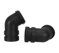 Gatuida 2 Pièces Adaptateur Coude en Plastique Noir pour Ponceuse à Bande 22mm Système de Capture de Poussière et Positionnement Flexible pour Atelier